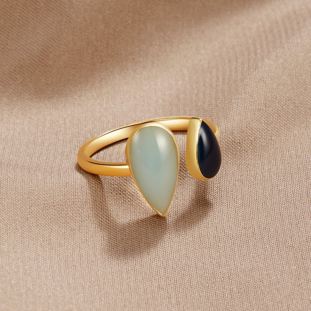 Aquamarine Teardrop Ring - Beautiful Earth Boutique