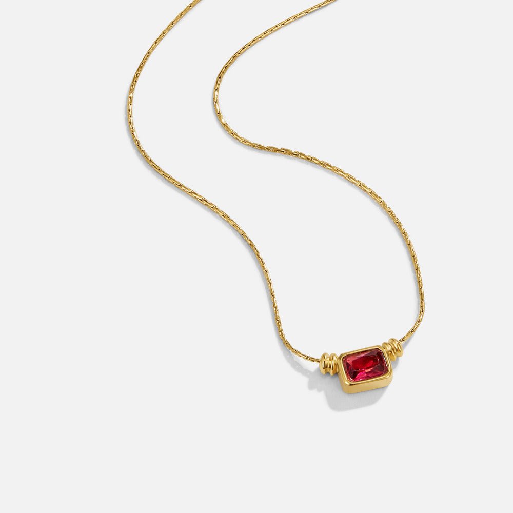 Aurelia Crystal Gold Necklace - Beautiful Earth Boutique