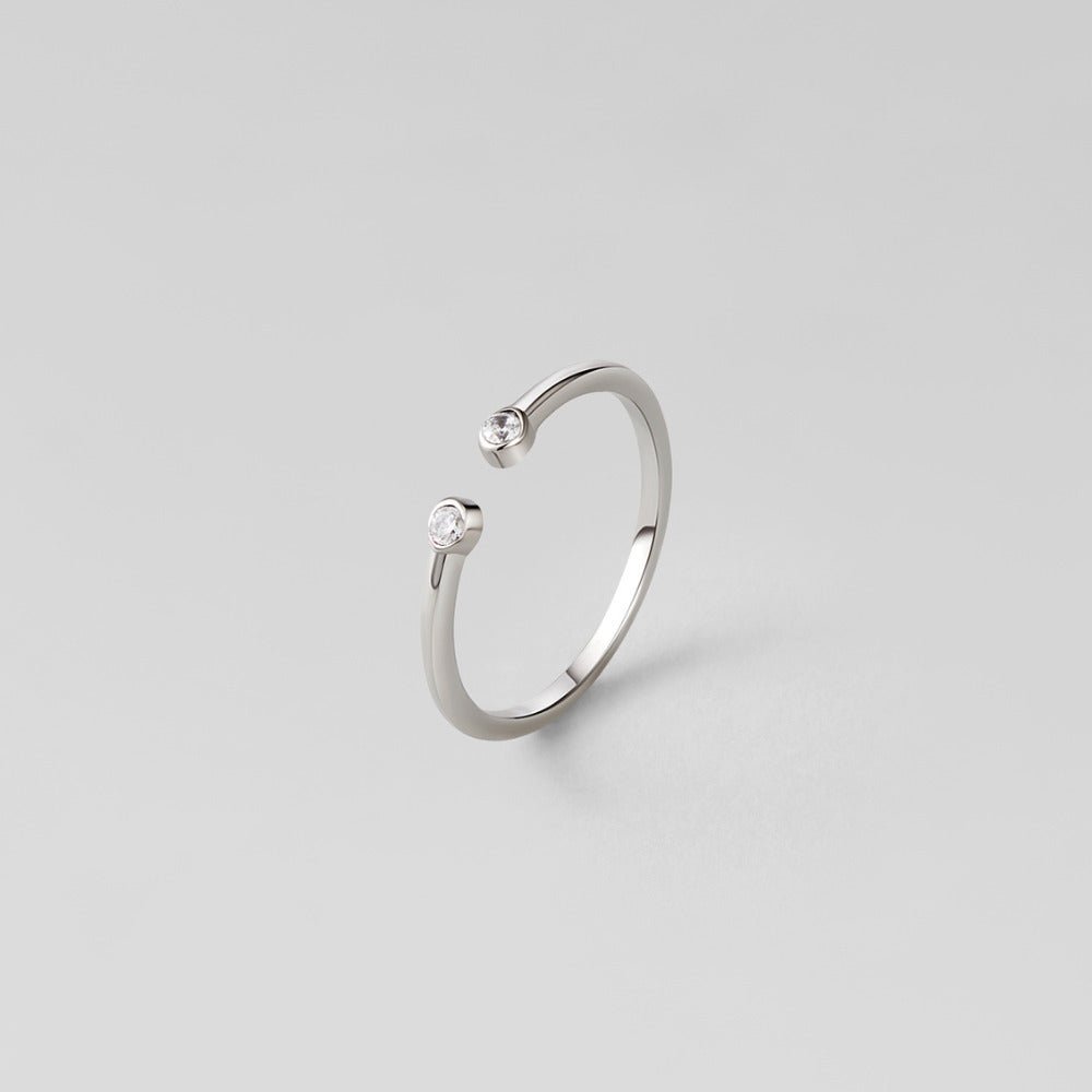 Cali Silver Crystal Ring - Beautiful Earth Boutique