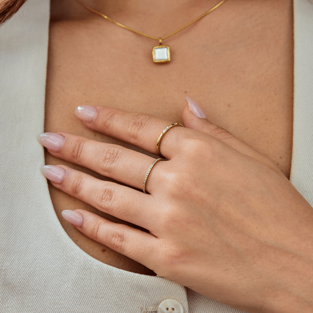 Eternity 18K Crystal Ring - Beautiful Earth Boutique