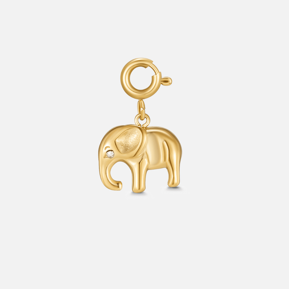 Gold Elephant Charm - Beautiful Earth Boutique