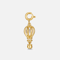 Golden Hot Air Balloon Charm - Beautiful Earth Boutique