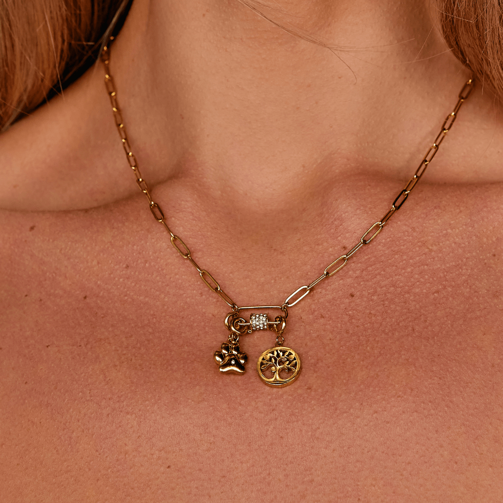 Golden Tree Of Life Charm - Beautiful Earth Boutique