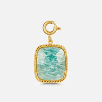 Green Amazonite Stone Charm - Beautiful Earth Boutique