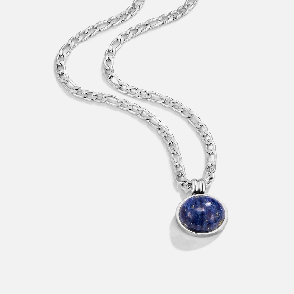 Liza Lapis Lazuli Silver Necklace - Beautiful Earth Boutique