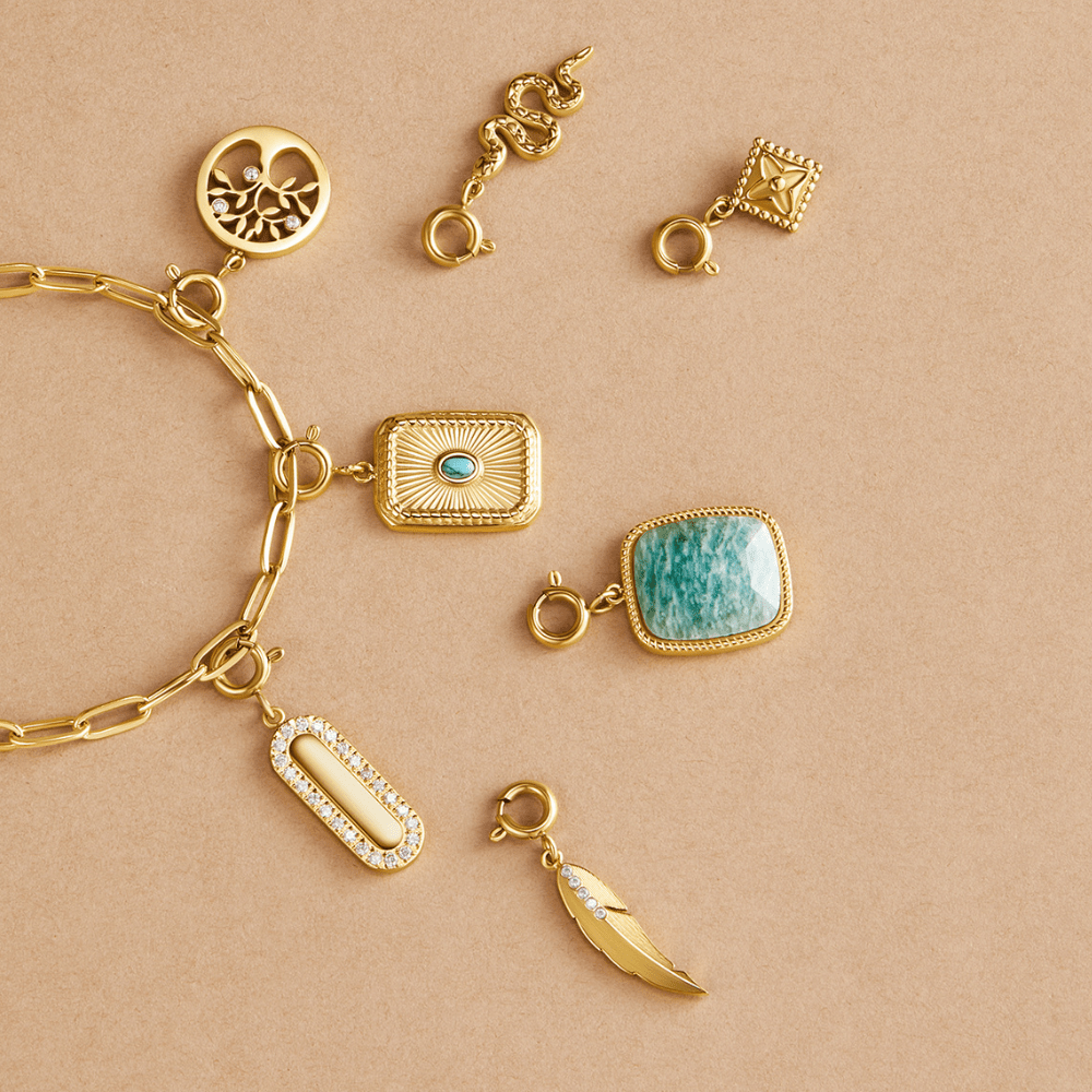 Lucky Gold Clover Leaf Charm - Beautiful Earth Boutique