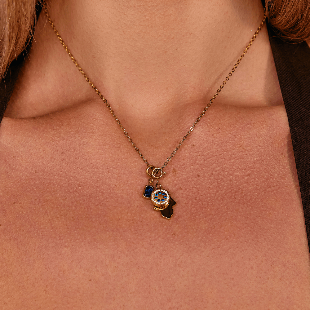 Mystic Blue Crystal Charm - Beautiful Earth Boutique