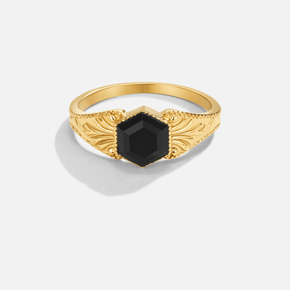 Phoenix Black Onyx Ring - Beautiful Earth Boutique