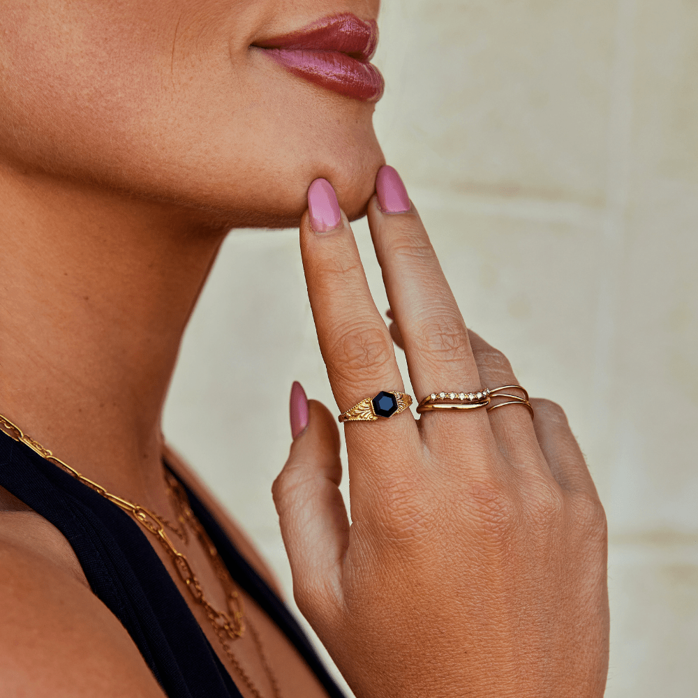 Phoenix Black Onyx Ring - Beautiful Earth Boutique