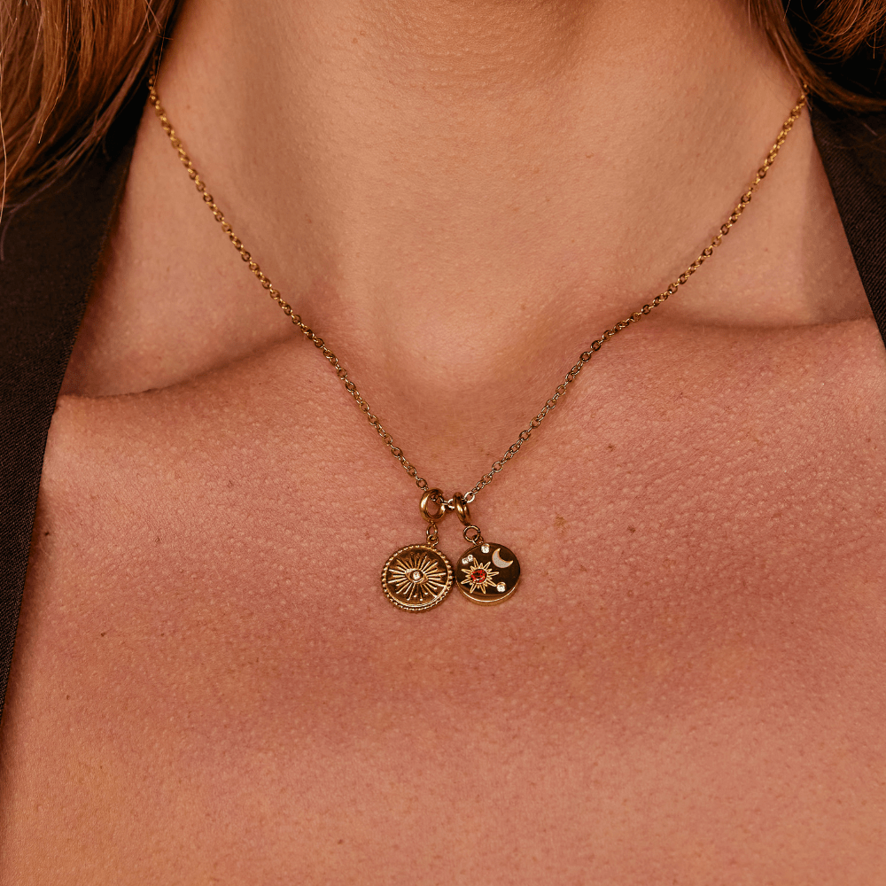 Simple Chain Charm Necklace - Beautiful Earth Boutique