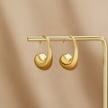 Chunky Gold Teardrop Earrings - Beautiful Earth Boutique