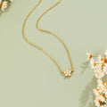 Elara Crystal Bloom Gold Necklace