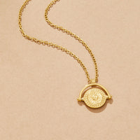 Golden Sun Coin Necklace - Beautiful Earth Boutique