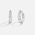 Orelia Silver Hoop Earrings