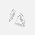 Vintage Monet Silver Leaf Earrings
