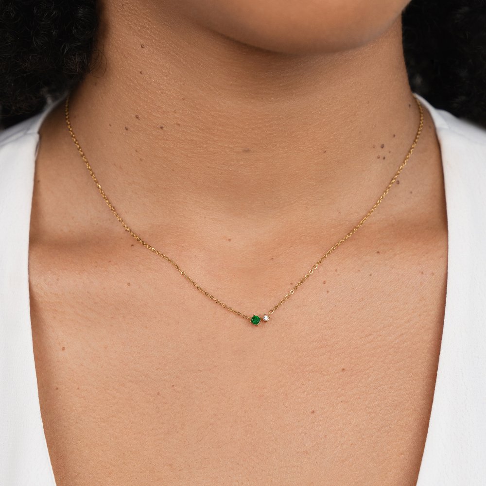 Alea Crystal Birthstone Necklace - Beautiful Earth Boutique