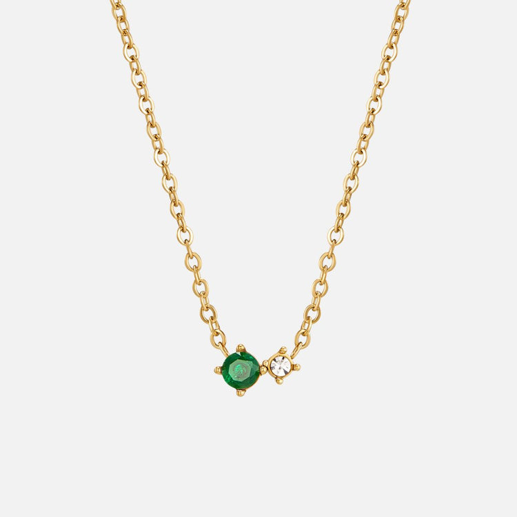 Alea Crystal Birthstone Necklace - Beautiful Earth Boutique