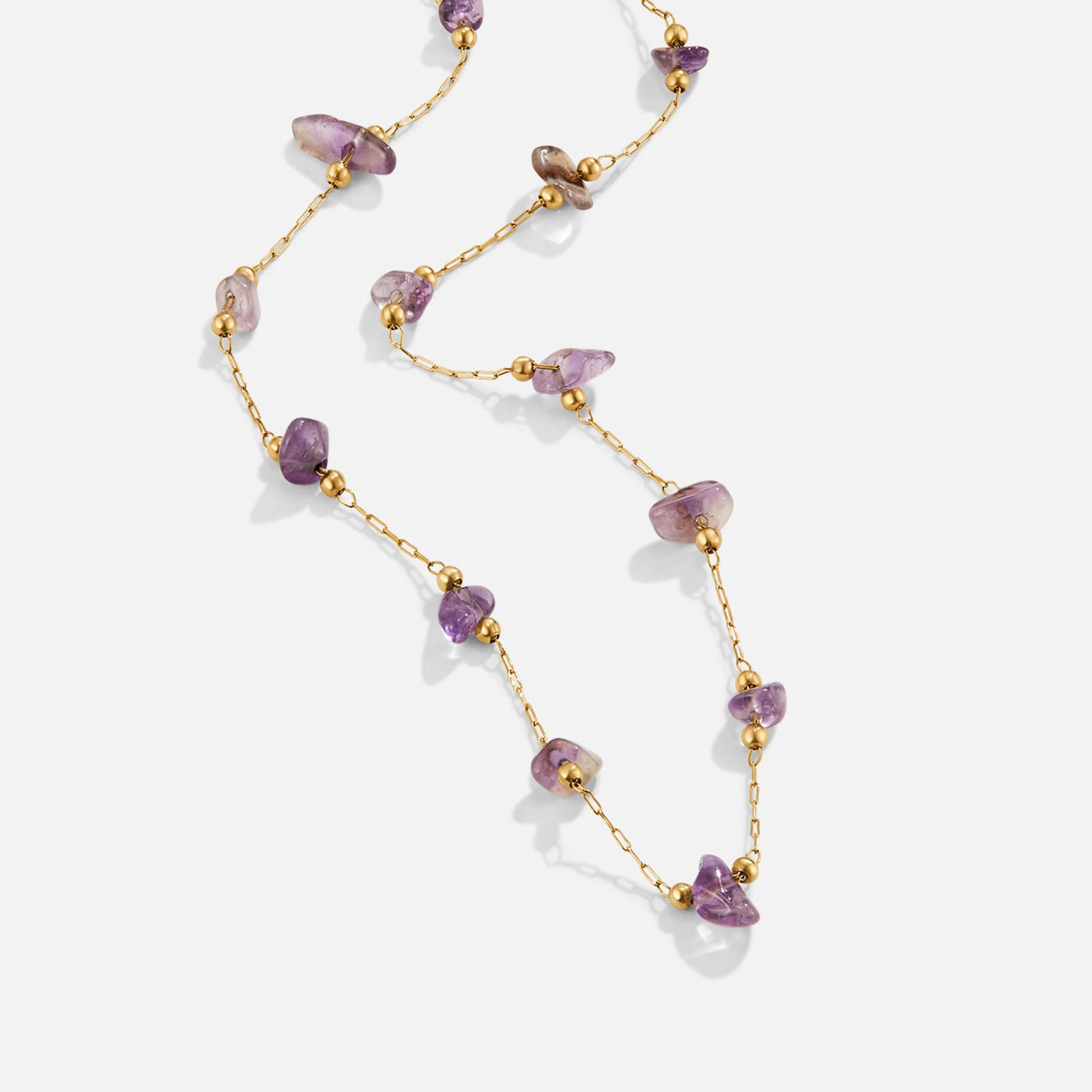 Amethyst Crystal Bead Necklace - Beautiful Earth Boutique