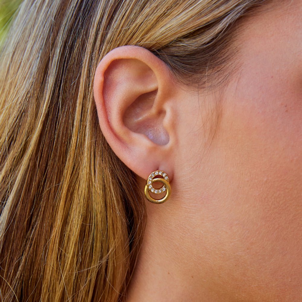 Aurea Entwined Hoop Earrings - Beautiful Earth Boutique