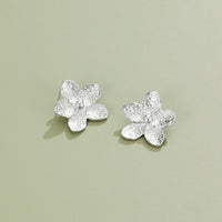 Blooming Silver Flower Earrings - Beautiful Earth Boutique