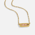 Blush Pink Bar Pendant Necklace - Beautiful Earth Boutique