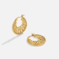 Boho Chic Gold Hoop Earrings - Beautiful Earth Boutique