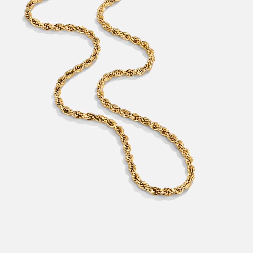 Calla Gold Twisted Chain Necklace - Beautiful Earth Boutique