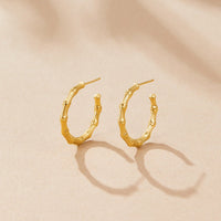 Classic Hoop Bamboo Earrings - Beautiful Earth Boutique