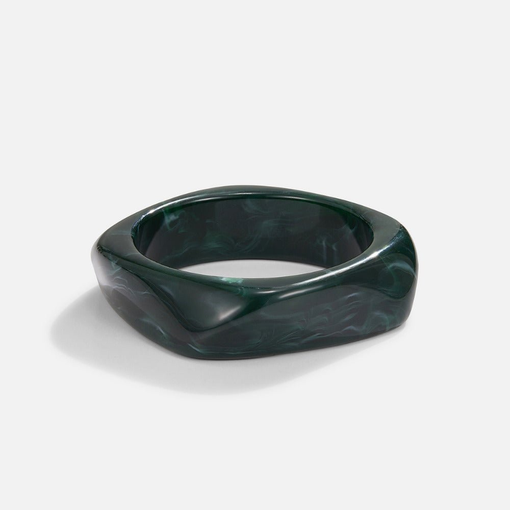 Emerald Swirl Bangle - Beautiful Earth Boutique