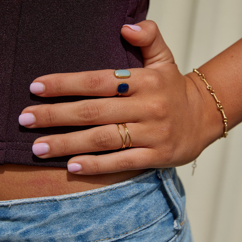 Gold Infinity Loop Ring - Beautiful Earth Boutique