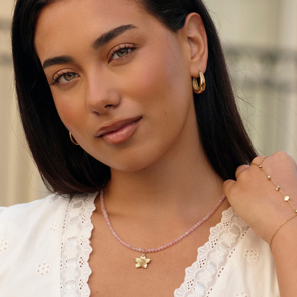 Golden Bloom Pendant Necklace - Beautiful Earth Boutique