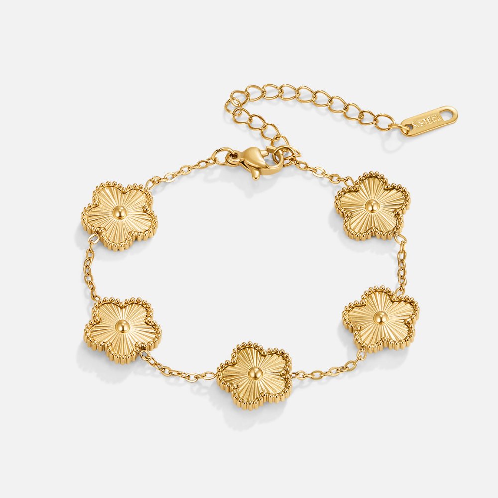 Golden Clover Bracelet - Beautiful Earth Boutique