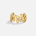 Golden Wildflower Infinity Ring - Beautiful Earth Boutique