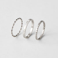 Hella Silver Stacked Ring - Beautiful Earth Boutique