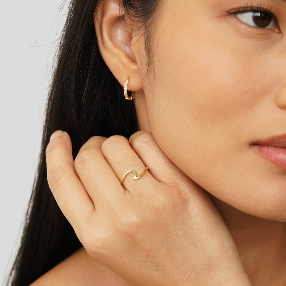 Imari Gold Wave Ring - Beautiful Earth Boutique