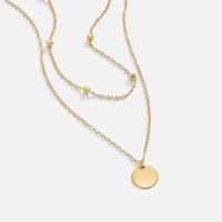 Layered Disc Necklace - Beautiful Earth Boutique