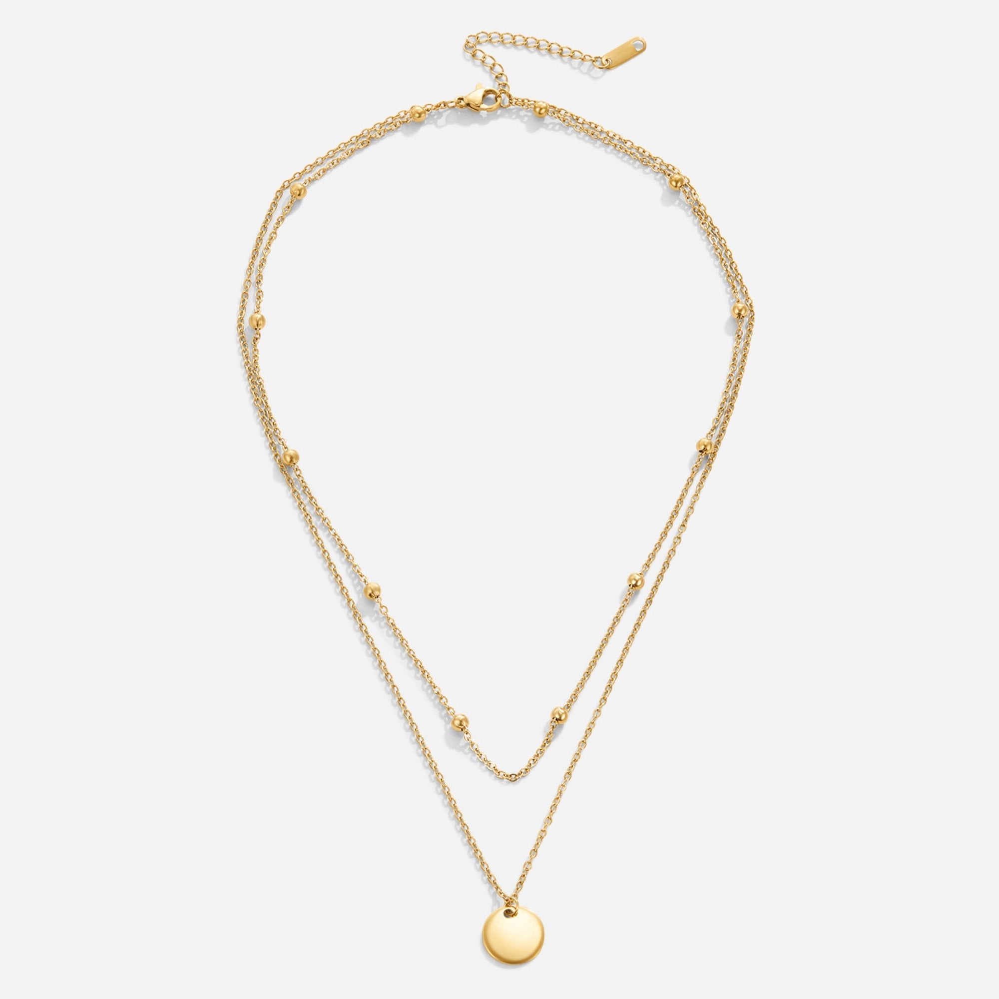 Layered Disc Necklace - Beautiful Earth Boutique