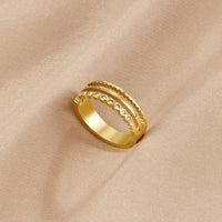 Layered Elowyn Crystal Ring - Beautiful Earth Boutique