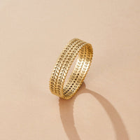 Layered Gold Leaf Bangle - Beautiful Earth Boutique