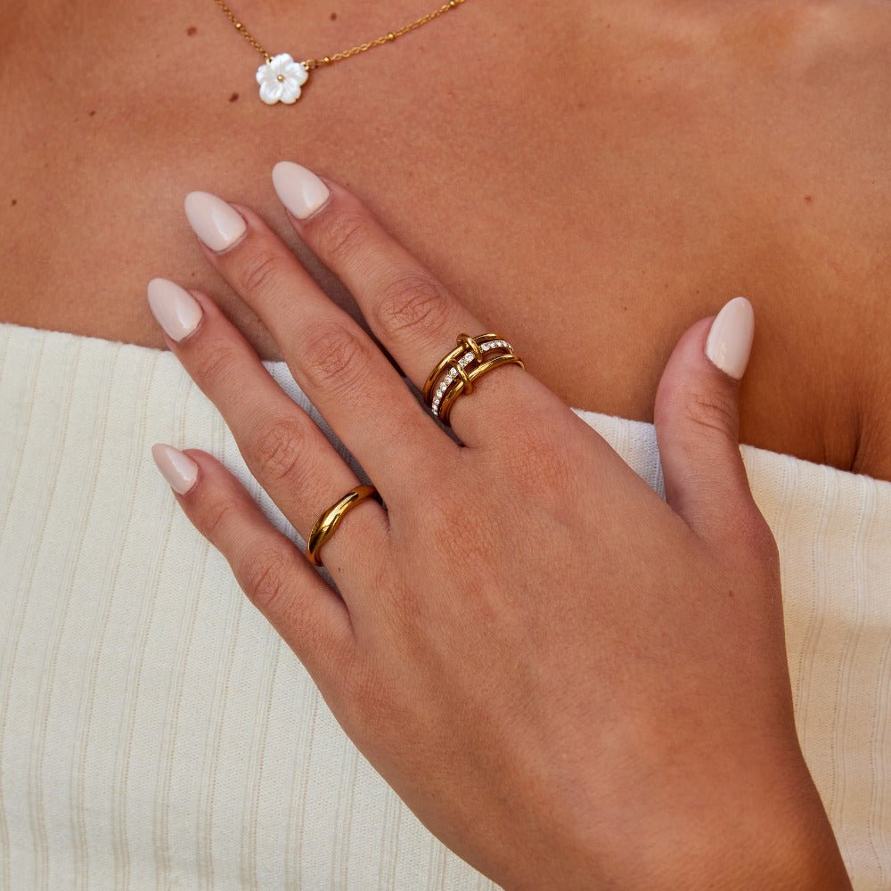 Layered Kaili Gold Ring - Beautiful Earth Boutique