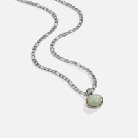 Liza Jade Pendant Silver Necklace - Beautiful Earth Boutique