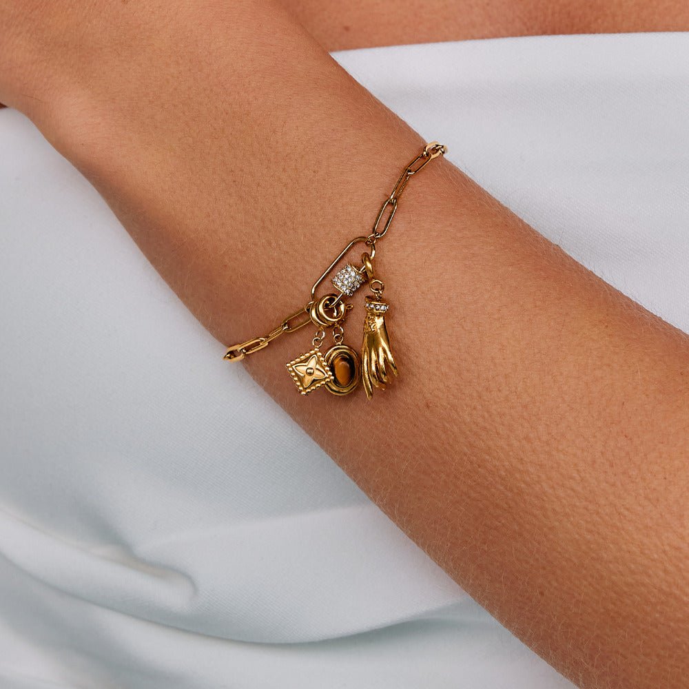 Lucky Gold Clover Leaf Charm - Beautiful Earth Boutique