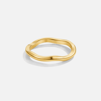 Madison Thin Wave Ring - Beautiful Earth Boutique