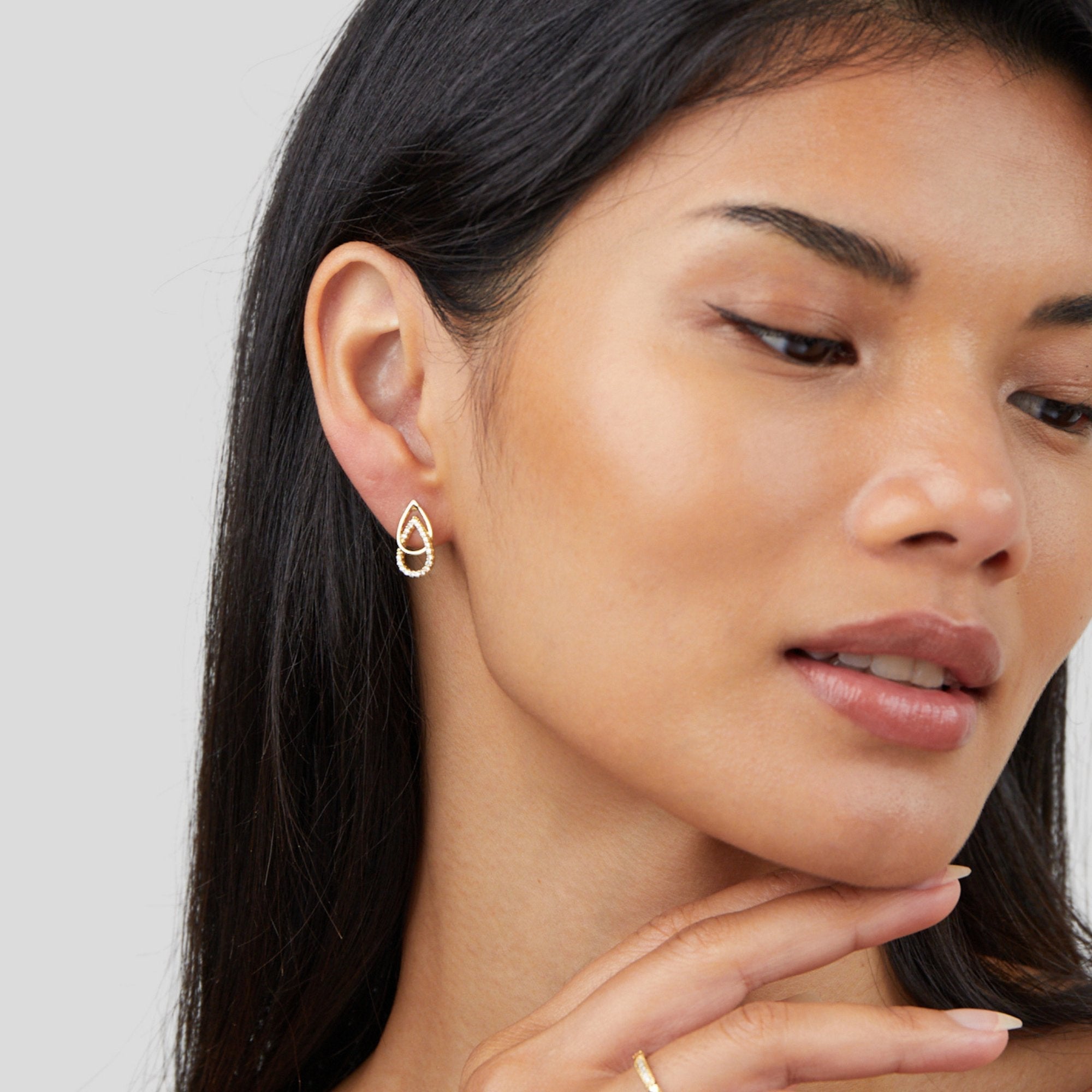 Mara Teardrop Link Earrings - Beautiful Earth Boutique