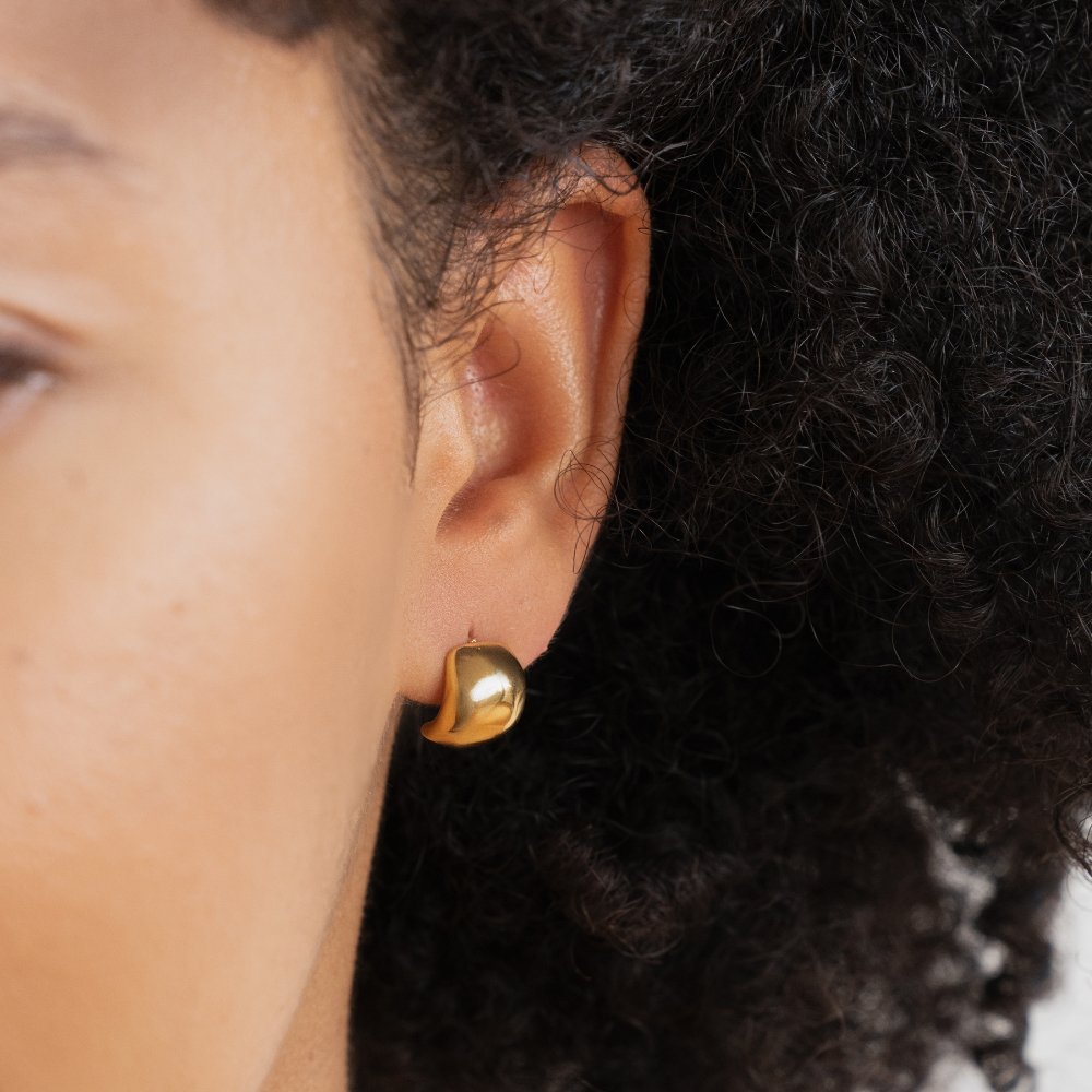 Mika Geometric Curve Earrings - Beautiful Earth Boutique