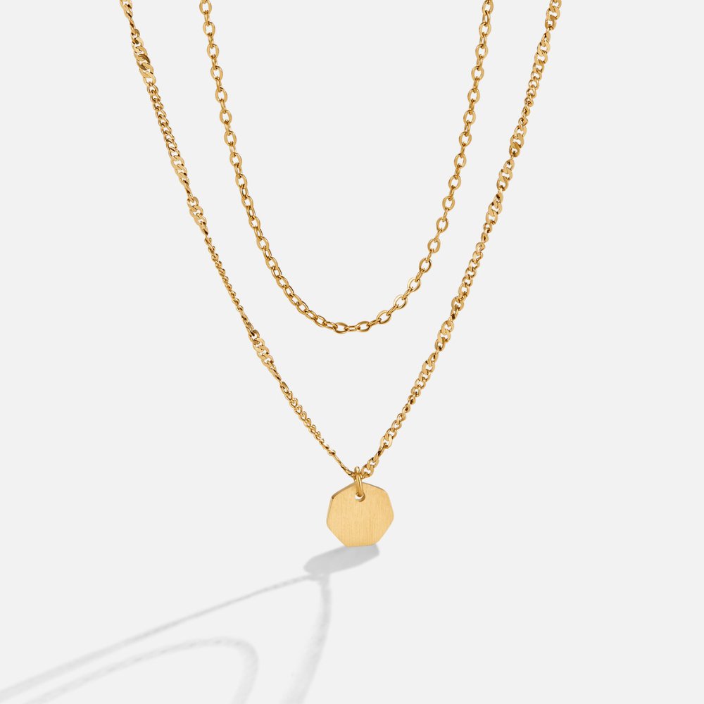 Miranda Layered Gold Necklace - Beautiful Earth Boutique