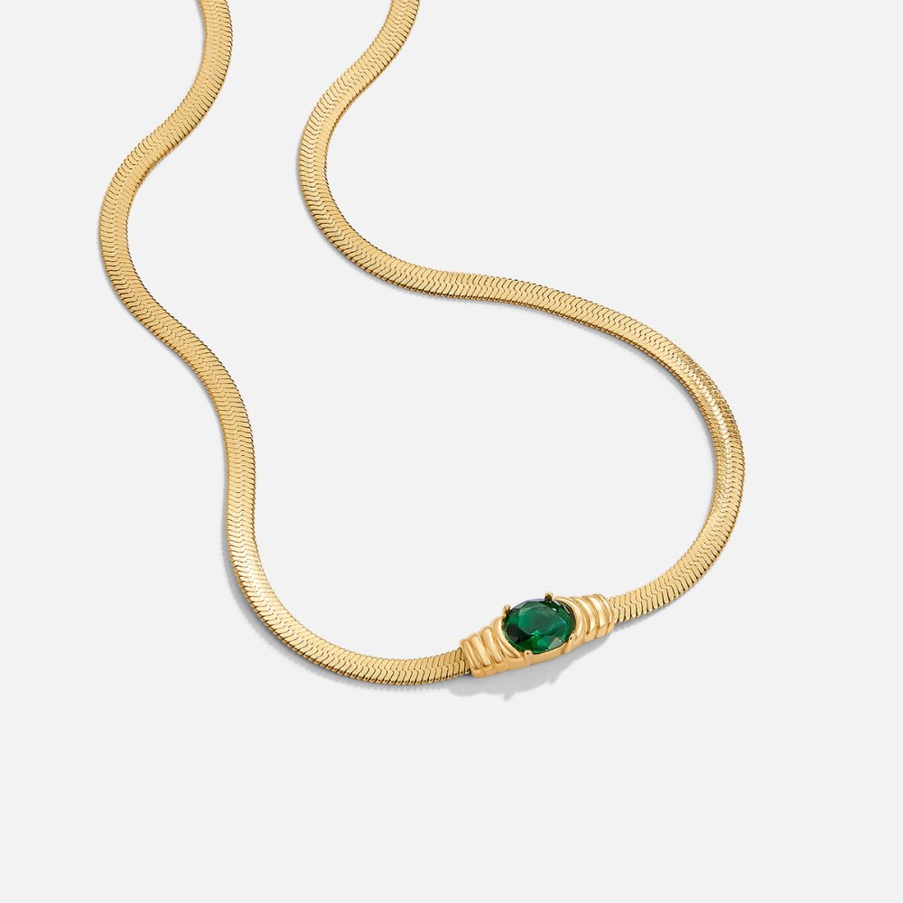 Monica Green Crystal Necklace - Beautiful Earth Boutique