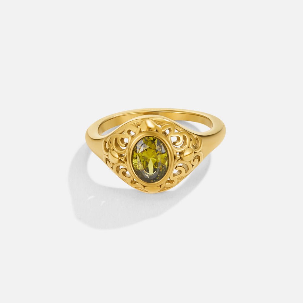 Mystic Emerald Gold Ring - Beautiful Earth Boutique