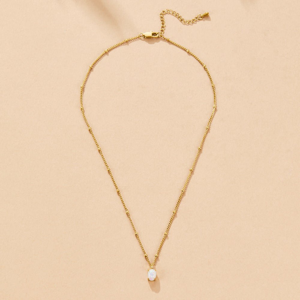 Orea Gold Opal Necklace - Beautiful Earth Boutique