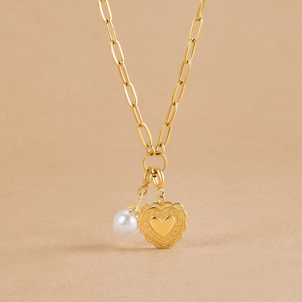 Pia Chain Link Charm Necklace - Beautiful Earth Boutique